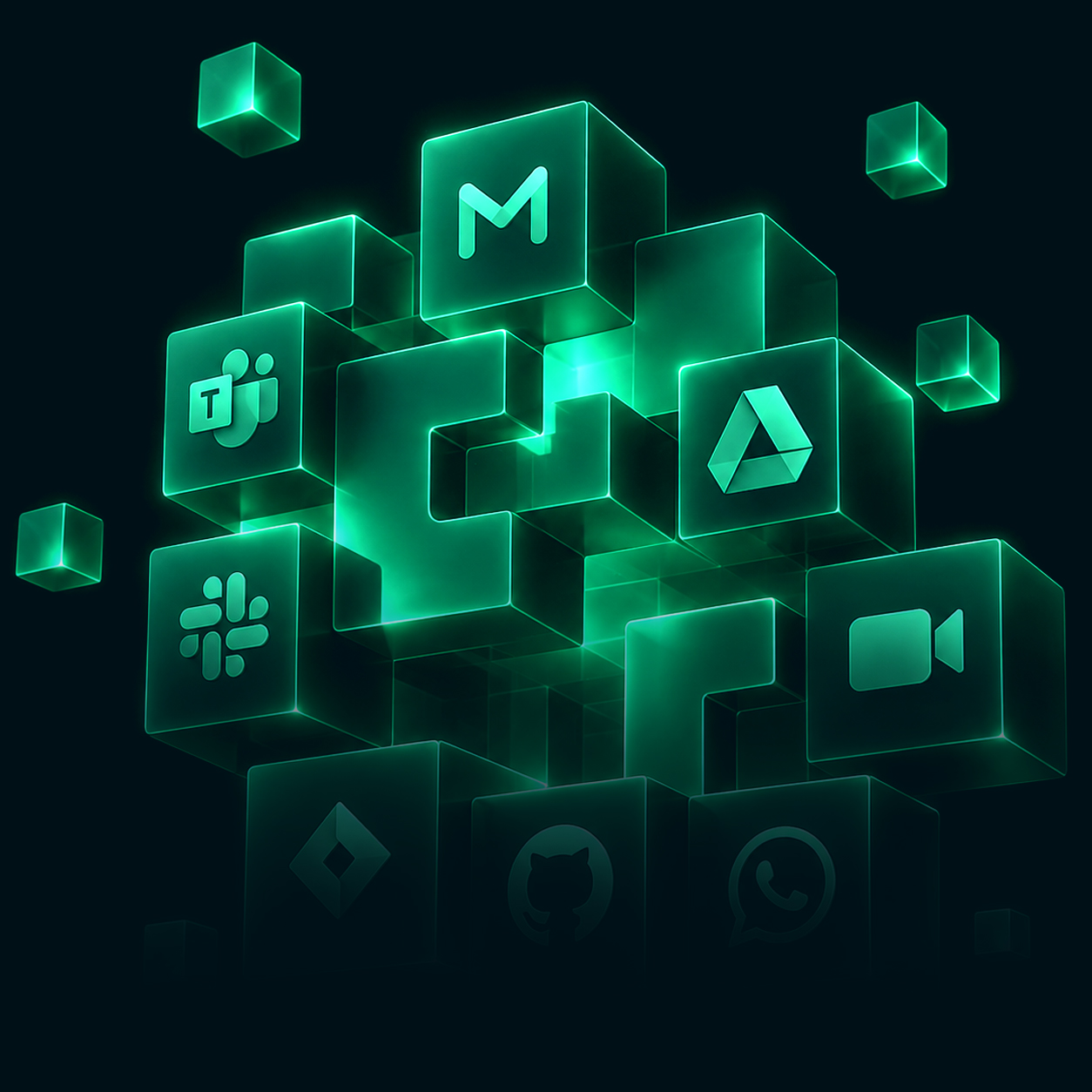 UPX AI agent connected to the operation's apps
